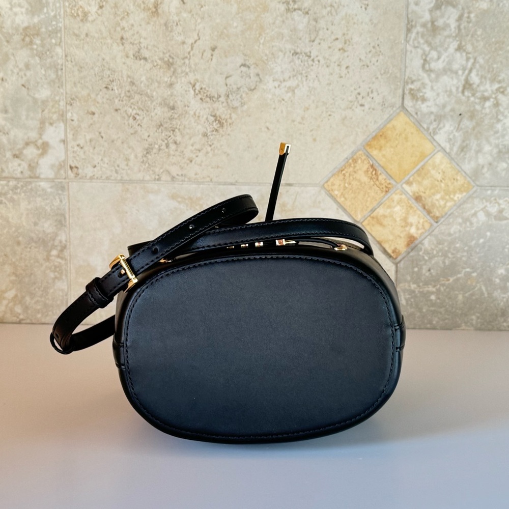 Micharl Kors Reed Medium Bucket Shoulder Crossbody Bag Black - Picture 5 of 14